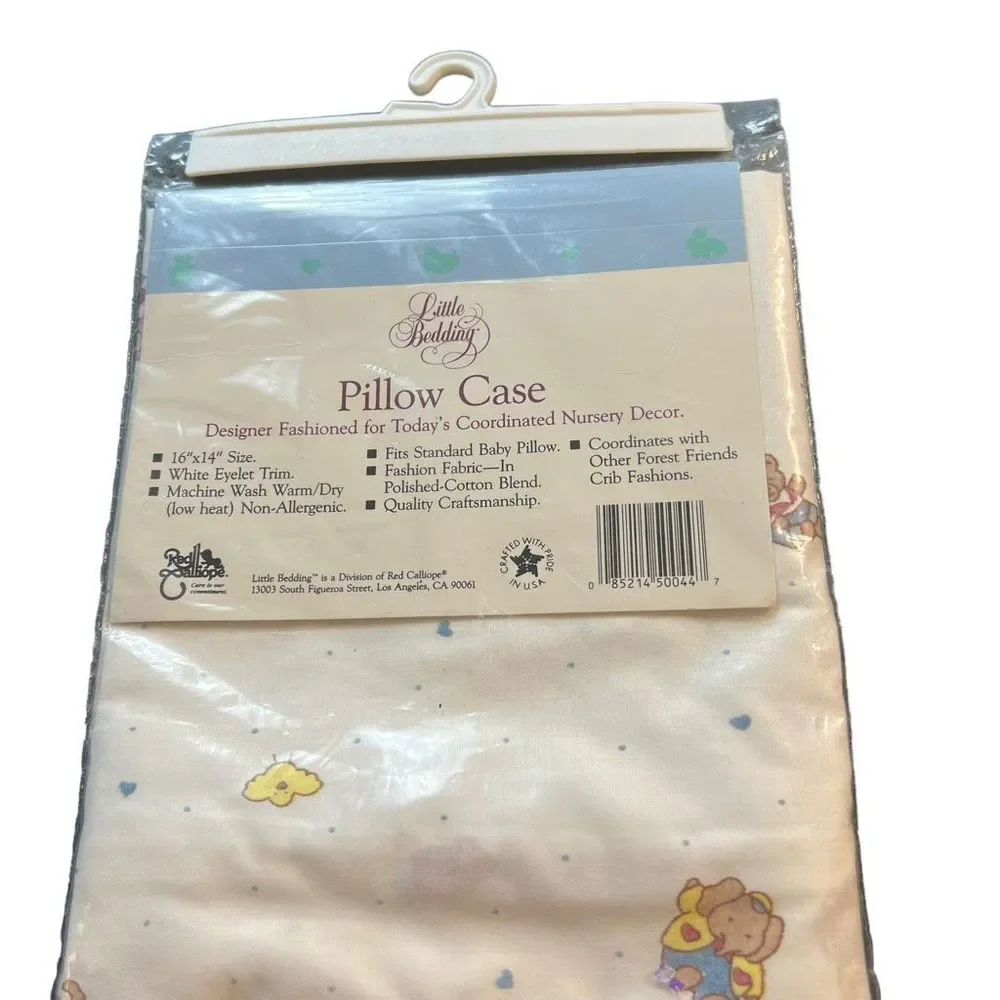 Vintage Pillow Case By Little Bedding Deaigned By Candy & Ken Wong NWT 16” x 14”